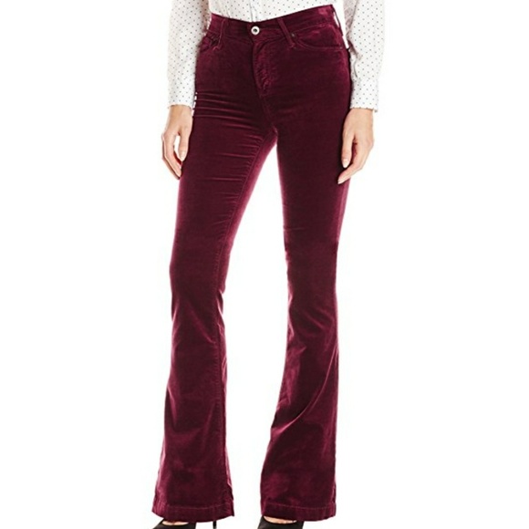 Velvet bootcut trousers Clearance